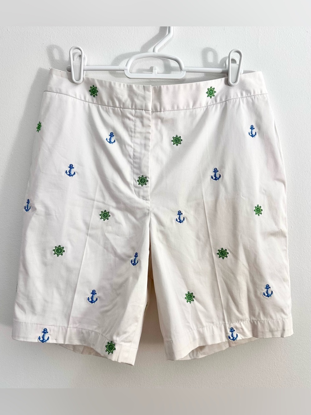 Brooks Brothers Women’s 6 Nautical Embroidered Preppy Shorts